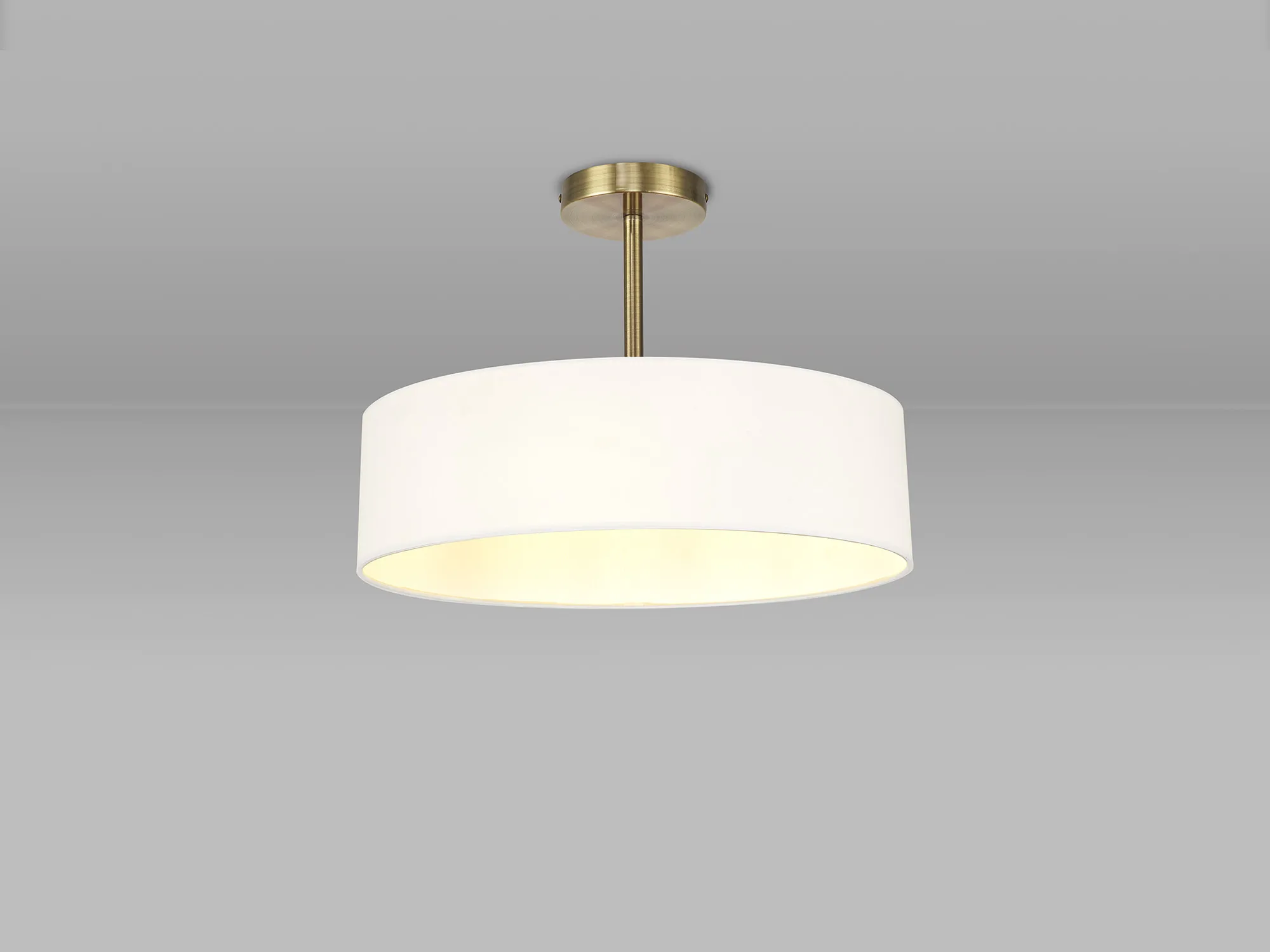 Baymont AB WH Ceiling Lights Deco Semi Flush Fittings Baymont AB WH Ceiling Lights Deco Semi Flush Fittings
